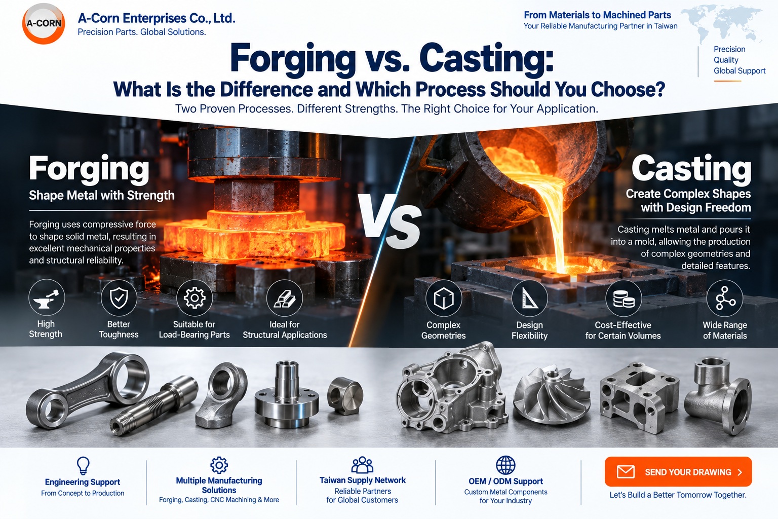 Forging Casting What Is the Difference and Which Process Should You Choose