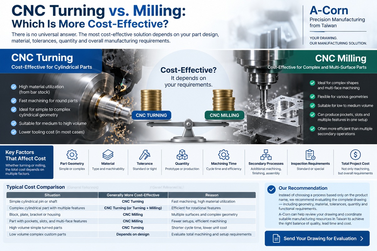 CNC Turning vs. Milling