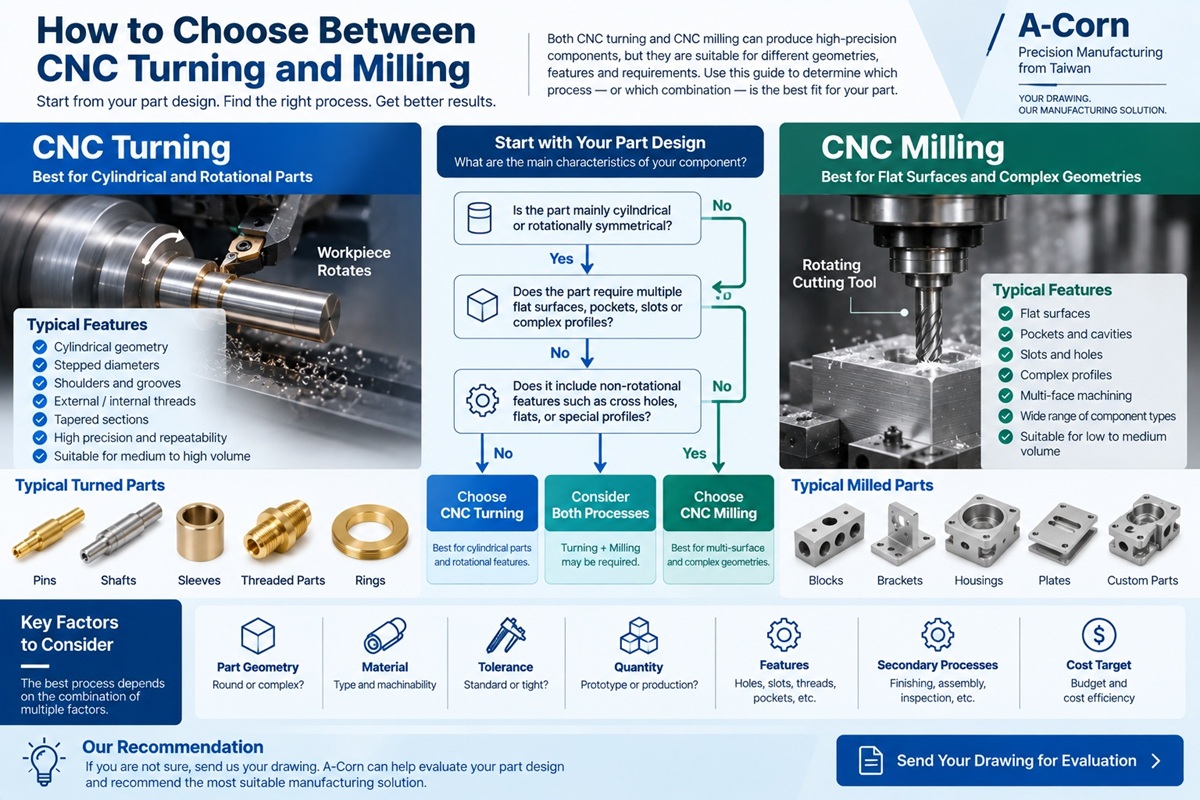 How to Choose Between CNC Turning and Milling